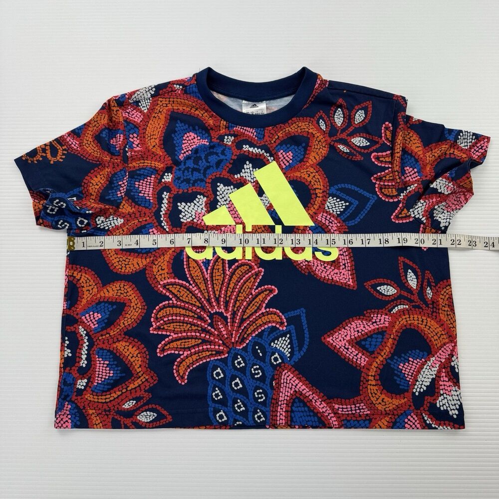 adidas x FARM Rio Women’s Floral Top Shorts Set Medium AEROREADY - Picture 16 of 16